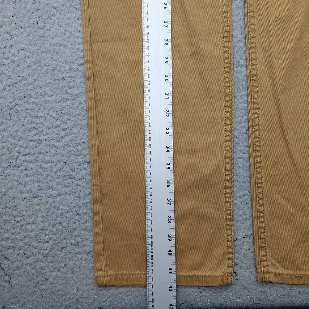 Levi's Jeans Mens 31x32 Brown Denim 514 Red Tab 5-Pocket Straight Leg Grunge